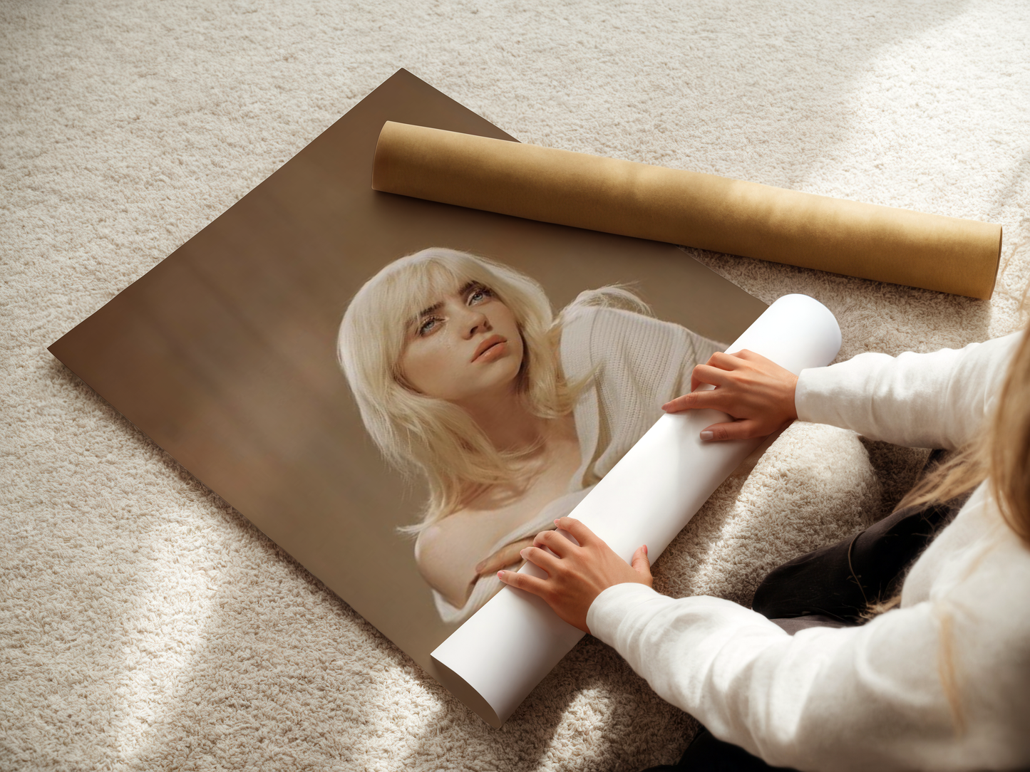 Billie Eilish "Happier Than Ever" Poster Print Wall Art Poster