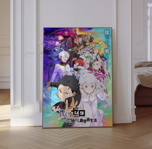Re:Zero Poster Print Wall Art Poster