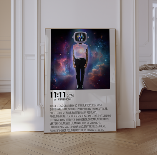 Chris Brown "11:11" Poster Print Wall Art Poster