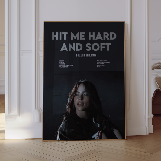 Billie Eilish "Hit Me Hard And Soft" Poster Print Wall Art Poster