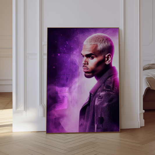 Chris Brown "Smoke" Poster Print Wall Art Poster