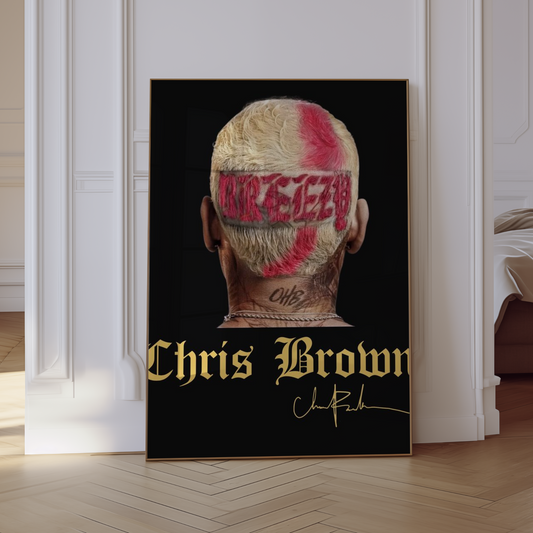 Chris Brown "Breezy" Poster Print Wall Art Poster