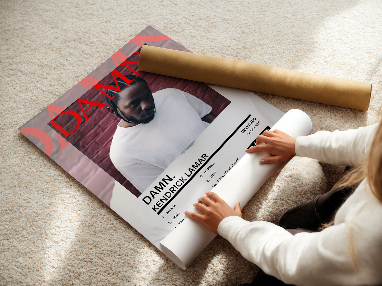 Kendrick Lamar "Damn" Poster Print Wall Art Poster