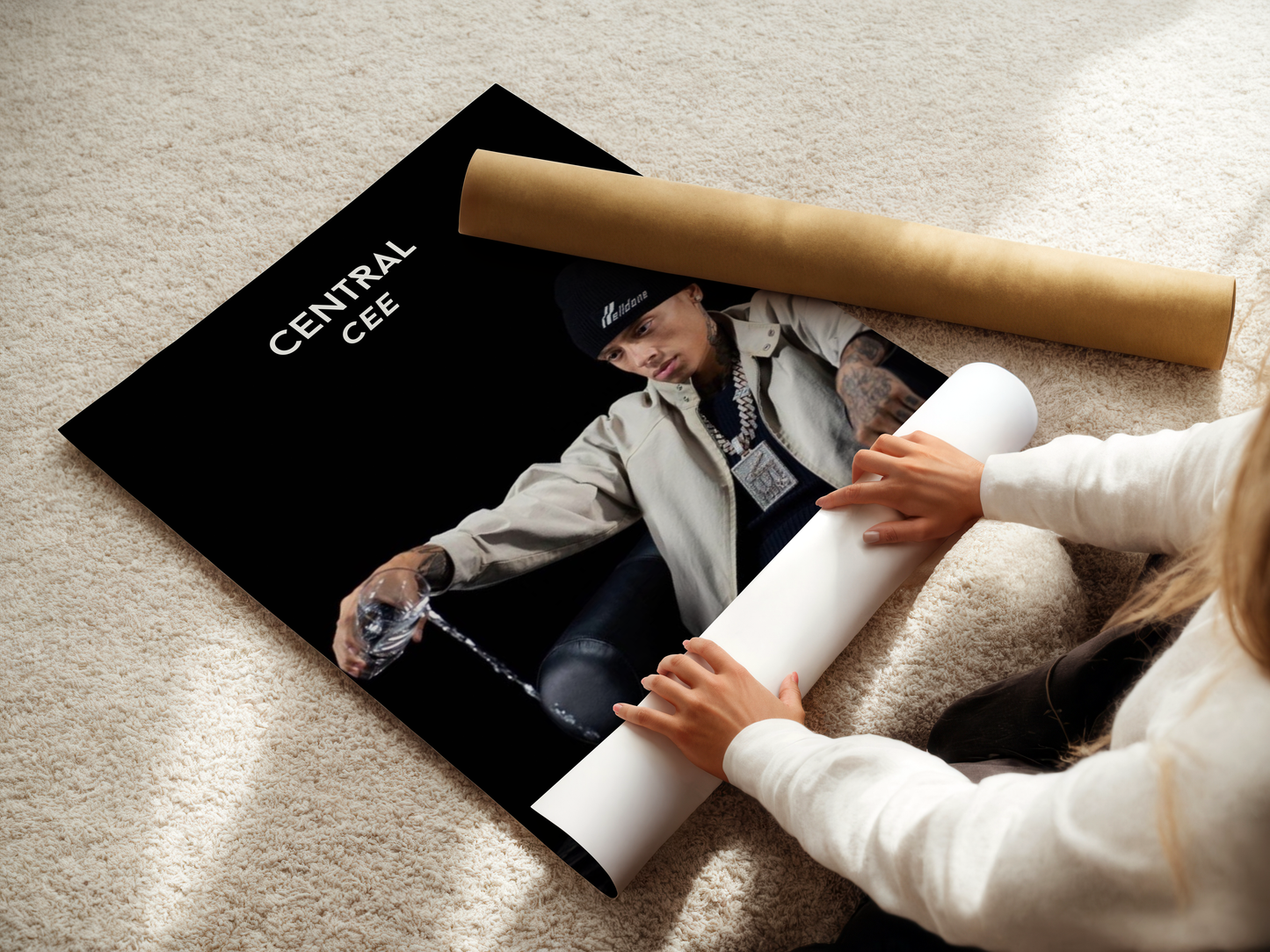 Central Cee "Portrait" Poster Print Wall Art Poster