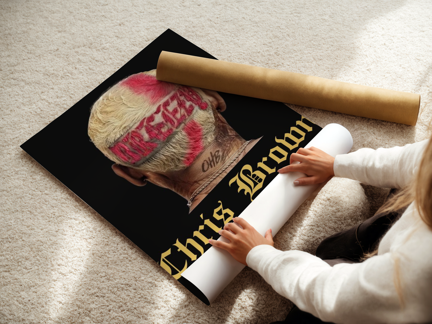 Chris Brown "Breezy" Poster Print Wall Art Poster