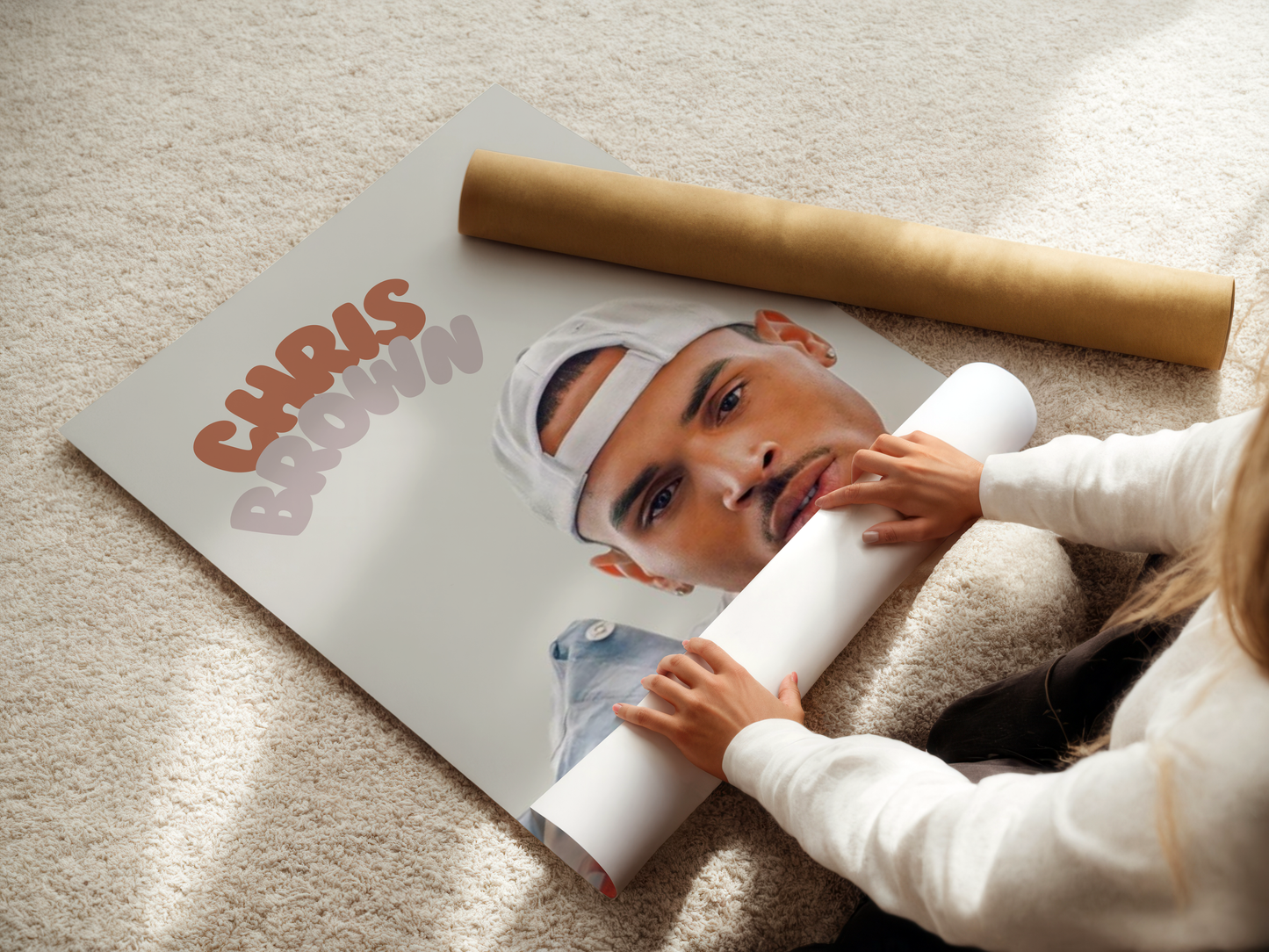 Chris Brown "Portrait" Poster Print Wall Art Poster